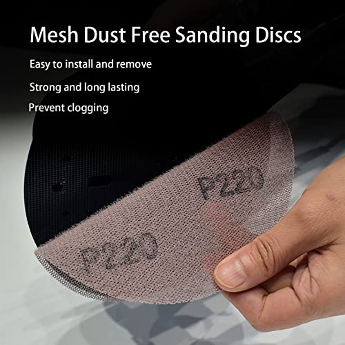 MAXXT 125mm Hook & Loop DA Sander Backing Plate Pad + 30 Sandpapers (5 Grits P80/P120/P180/P220/P320) - Image 4