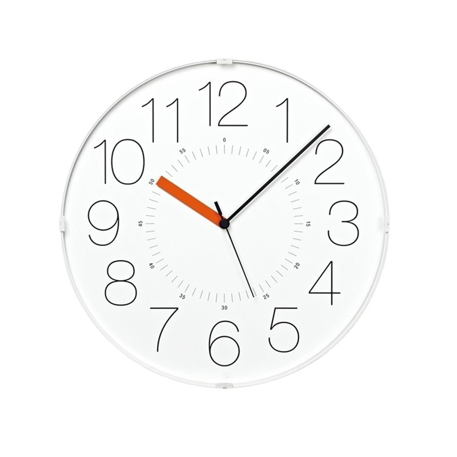 Aioneer Wall Clock Minimalist Large Font Wall Clock Silent Home Living Room Battery Powered