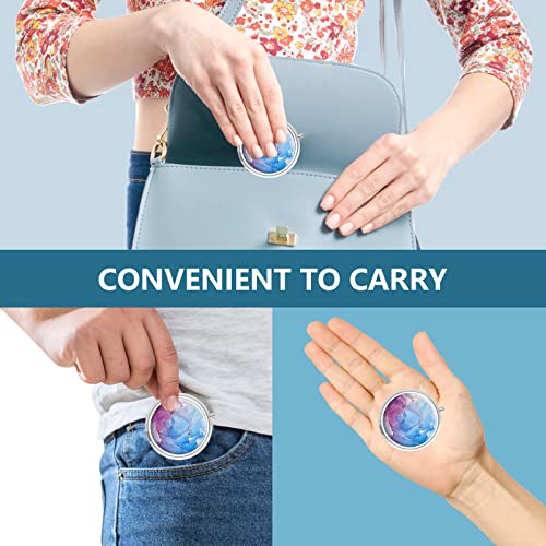 Image of Pill Box 3 Compartment Medicine Pill Case,Portable Pill Box for Pocket or Purse Pill Box Decorative Metal Medicine Vitamin Organizer Unique Gift(4PCS)