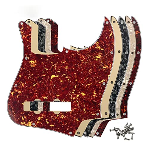 BIPROS Compatible avec Les vis US 10 Trous 4 Cordes Standard Jazz Bass Pickguard Scratch Plate (Color : 4 Ply Brown… - Les Beatles, Paul McCartney, John Lennon, RIngo Starr, George Harrison BIPROS Compatible avec Les vis US 10 Trous 4 Cordes Standard Jazz Bass Pickguard Scratch Plate (Color : 4 Ply Brown… – Image 3
