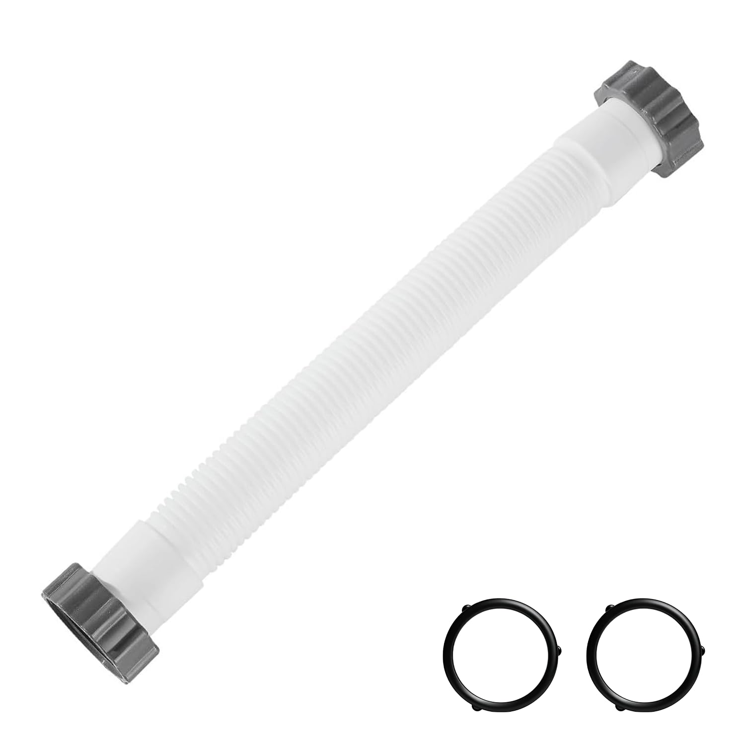Photo 1 of 18 Inch 11535 Pool Sand Filter Pump Hose, Interconnecting Hose with 2 Gaskets, Compatible with Intex Pool Pump Sand filter & Saltwater Systems
