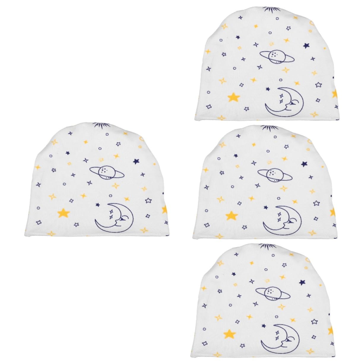 ibasenice 4pezzi Cappellino Neonatale Estivo Cotone per Beanie Leggero per Design Unico e Comfort Elevato Cappello per Abbinamenti alla Moda