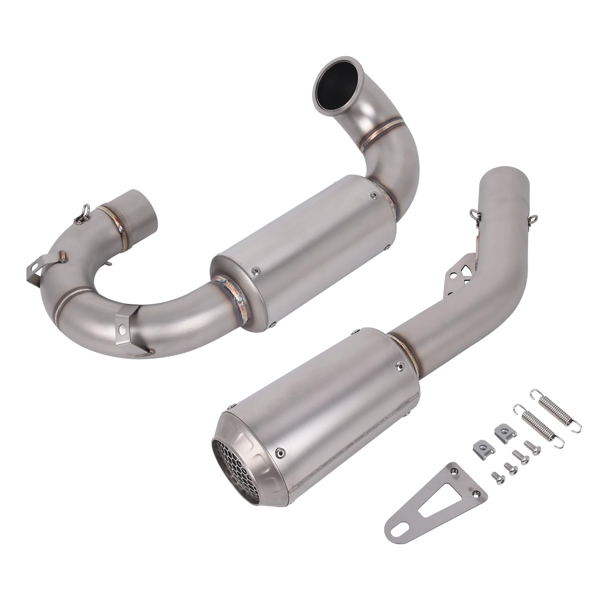 Amazon.co.jp: FIRECARP バイクマフラー スリップオンサイレンサー