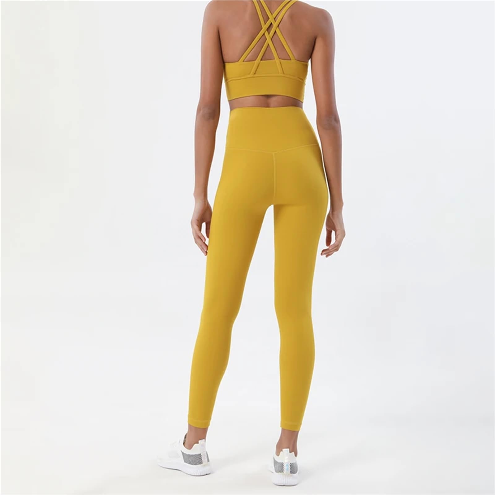Yoga Set Trainingsanzug Gym Fitness Set 2 Stück Leggings Sport Bh Atmungsaktive Sportwear Frau Kleidung