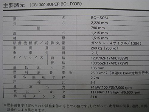 Amazon.co.jp: CB1300SF SB ABS 取扱説明書 CB1300SF/CB1300SB