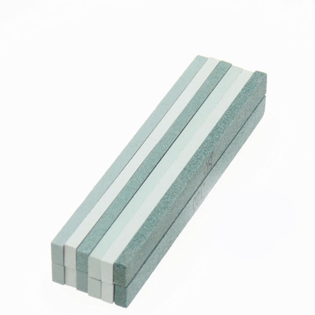 OHPHCALL Carborundum Grinding Stones 12Pcs Green Silicon Carbide 5.91X0.47X0.24In Whetstone Kit for Jadeite Agate Polishing and Honing Tasks