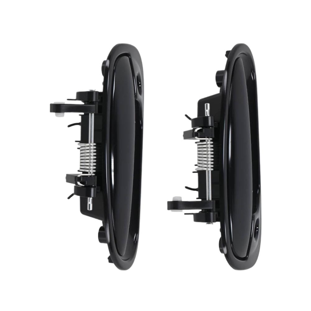 Dannvrkta Onecolor Exterior Door Handle Compatible With Civic 1996 1997 1998 1999 2000 Front Left Right Black Plastic