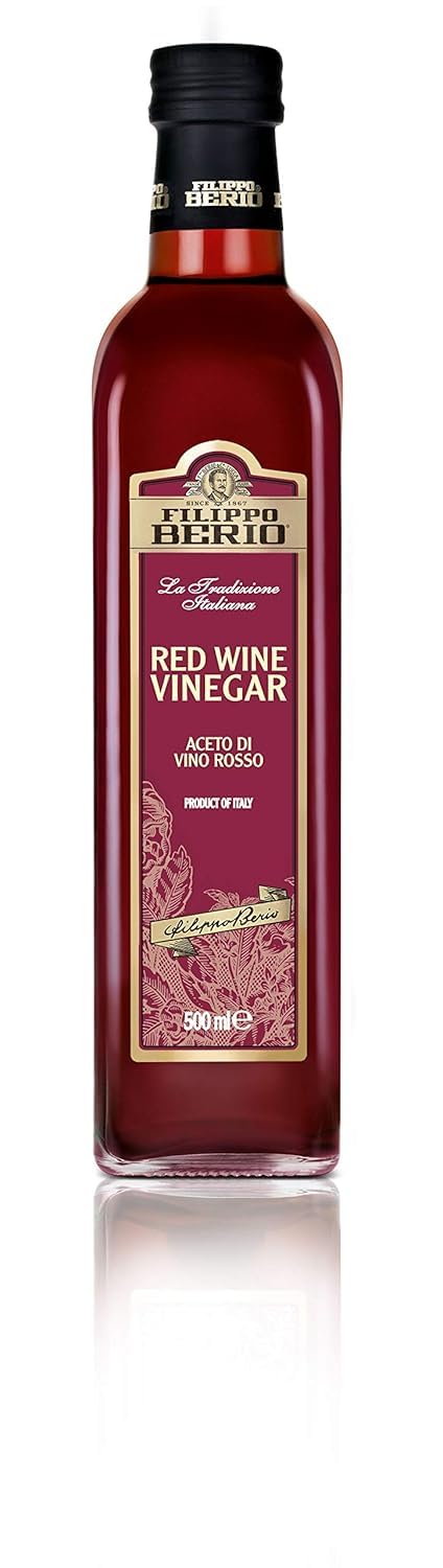 Filippo Berio Aceto Di Vino Rosso 500 ml (Confezione da 6)