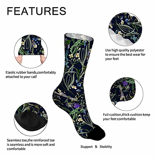 Image of Pehede Socks Mens Fun Dress Socks for Women Funny Novelty Crazy Design Socks