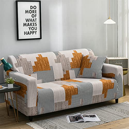 Funda de sofa elastica con rayas de espuma fijas que soluciona el deslizamiento textil 3