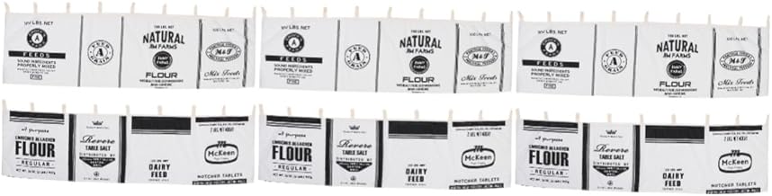 Garneck 6 Peças Cortinas De Linho Cortinas Pretas E Brancas Cortinas De Algodão Sanefas De Cozinha Cortinas De Janela De Cozinha Cortinas De Casa De Fazenda Cortinas De Cozinha Para Casa