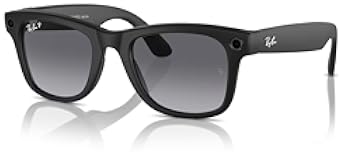 Meta Quest Ray-Ban Meta - Wayfarer &lpar;Large&rpar; Smart Glasses - Matte Black&comma; Polarized Gradient Graphite