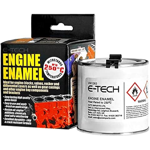 E-TECH EE01-BK Black Engine Enamel Paint Cover