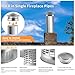 Chimney Flue Cowl 1.6 in/2 in/2.5 in/3 in 304 Stainless Steel Tapered Top Chimney Cap with Screen,Outside Roof Fireplace Chimney Cover，Stove Pipe Topper for Vent Cap(75mm/3in)