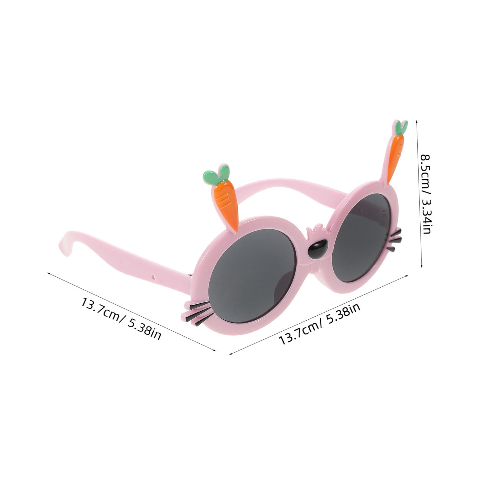 FRCOLOR Sunglasses Prop for Boys and Girls Rabbit Carrot Design Comfortable Fit Uv Protection Party Favor