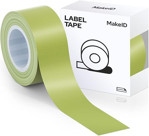 MakeID Cinta para hacer etiquetas compatible con MakeID L1 repuestos para máquina de etiquetas papel para impresora de etiquetas impermeable