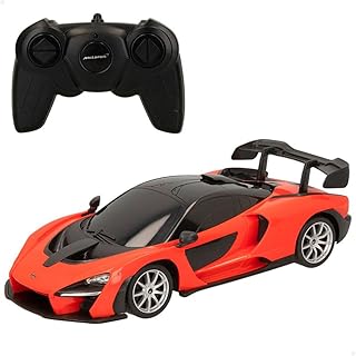 ColorBaby Rastar 41279 McLaren Senna Officially Licensed Product 1:18 Scale Orange Remote Control Car Remote Control Vehicle Remote Control Gifts for Kids (41279)