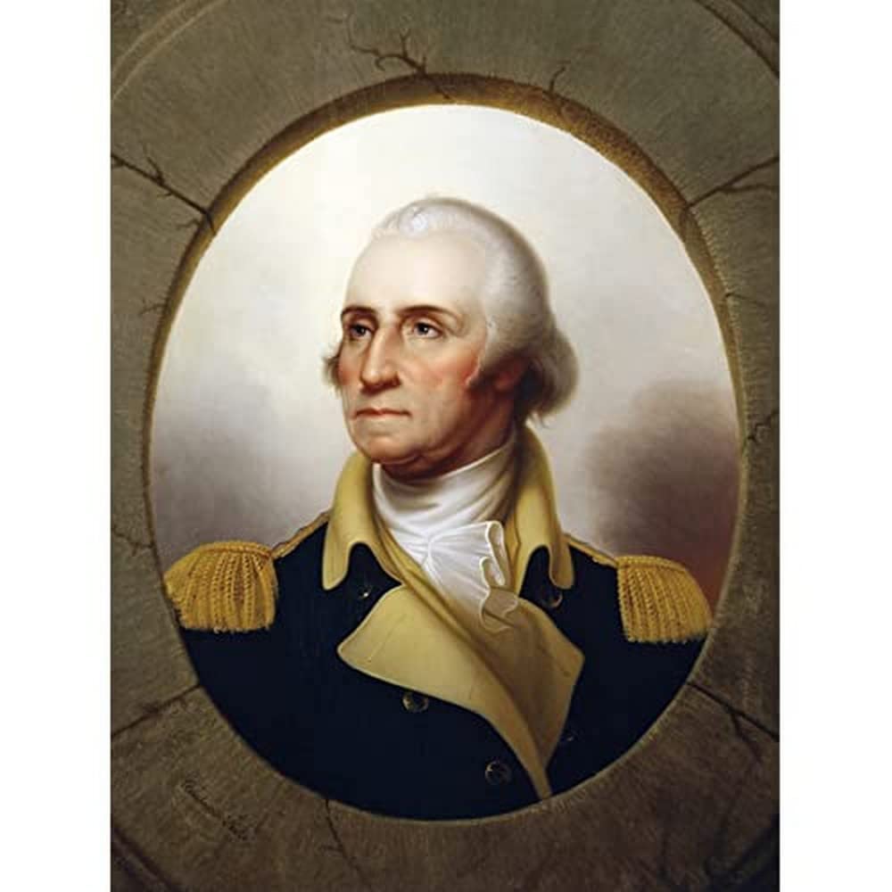 Rembrandt Peale George Washington Porthole Type Large Wall Art Print Canvas Premium Poster Mural