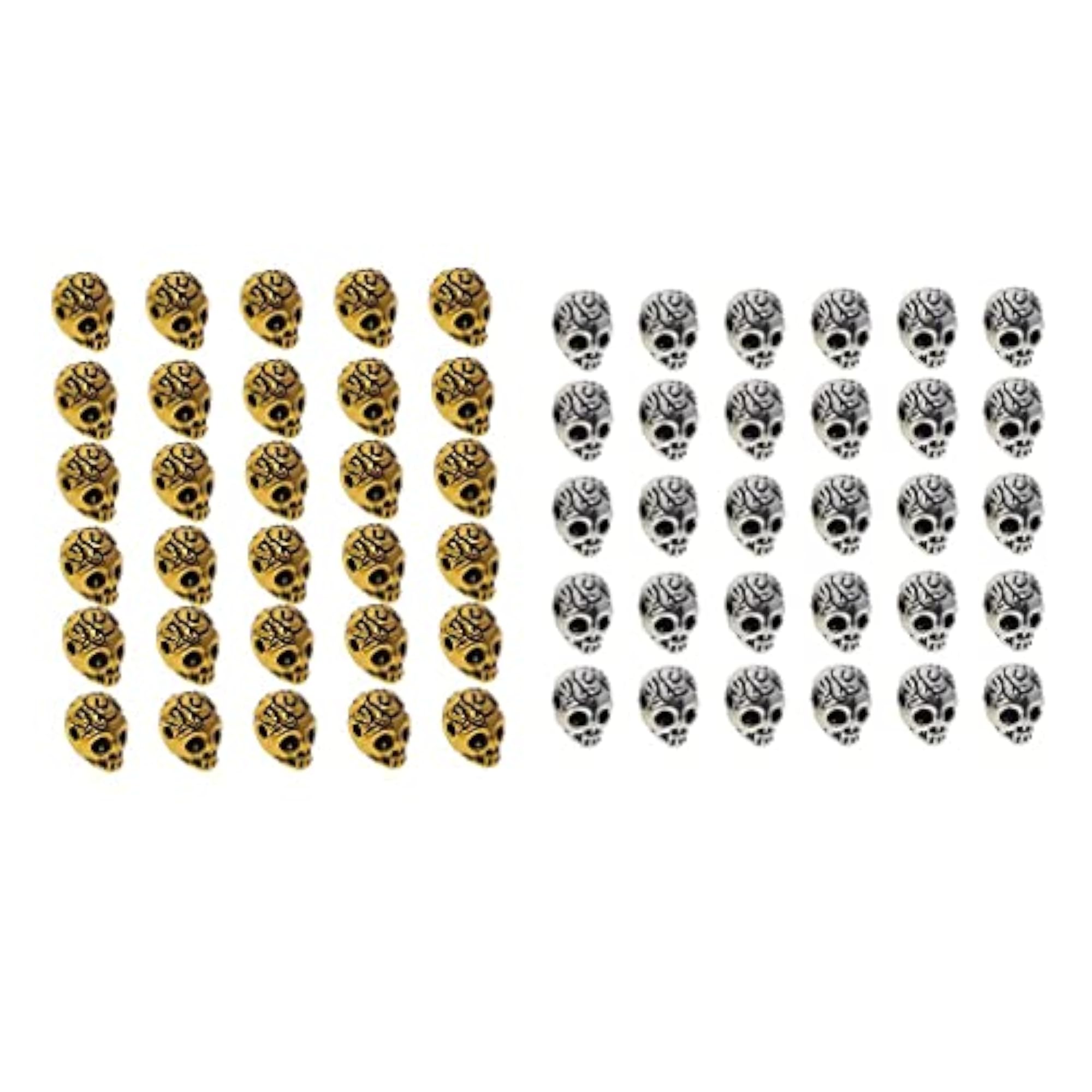 30 Alloy Charm Beads Spacers for DIY Jewellery Making