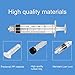 Blunt Tip Food Syringe with Needle - Resin Refilling Glue Lube Liquid Plastic Syringes, 12Pack-5ml/cc Syringes for Lip Gloss Base Ink Precision Oil Craft Applicator