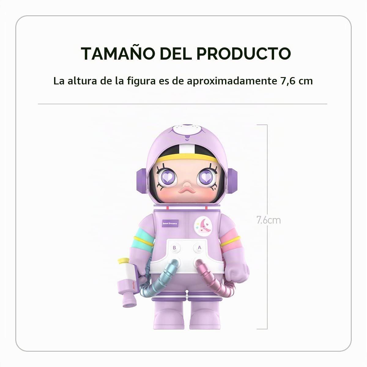 POP MART Mega Space Molly 400%+100% Sweet DreamBears de Acción Popular Figura Coleccionable y Adorable Juguete Artístico Regalo Creativo 1PC