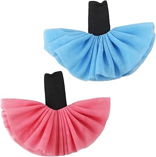 TOYANDONA 6 Peças Roupas De Balé De Boneca Roupas De Balé De Chiffon Roupas De Boneca Vestido De Balé Boneca Delicada Saia De Balé Roupa De Boneca Roupas Rosa Vestido De Boneca Substituível