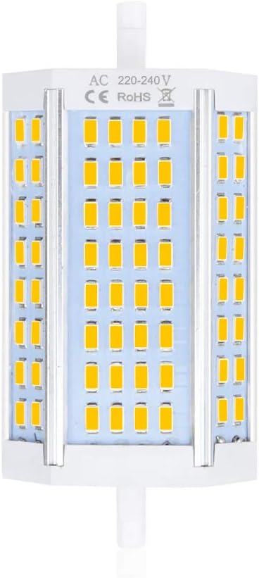 DoRight 30W 118mm R7S Bombilla LED Regulable J118 Blanco Natural 4000K Tubo Lineal 200 Grados 118mm R7S Tipo J Bombillas Equivalentes a 300W Lámpara Halógena 3000LM Proyector Superbrillante