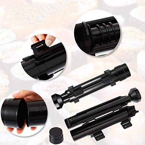 Ured Professional Super Space Sushi Bazooka，Upgrade Sushi Making Kit Mold Food Grade Plastic,Sushi Maker Rice Vegetable Meat Diy Sushi Kit Machinekitchen Utensils,Sushi Making Kit For Beginners #TOP3
