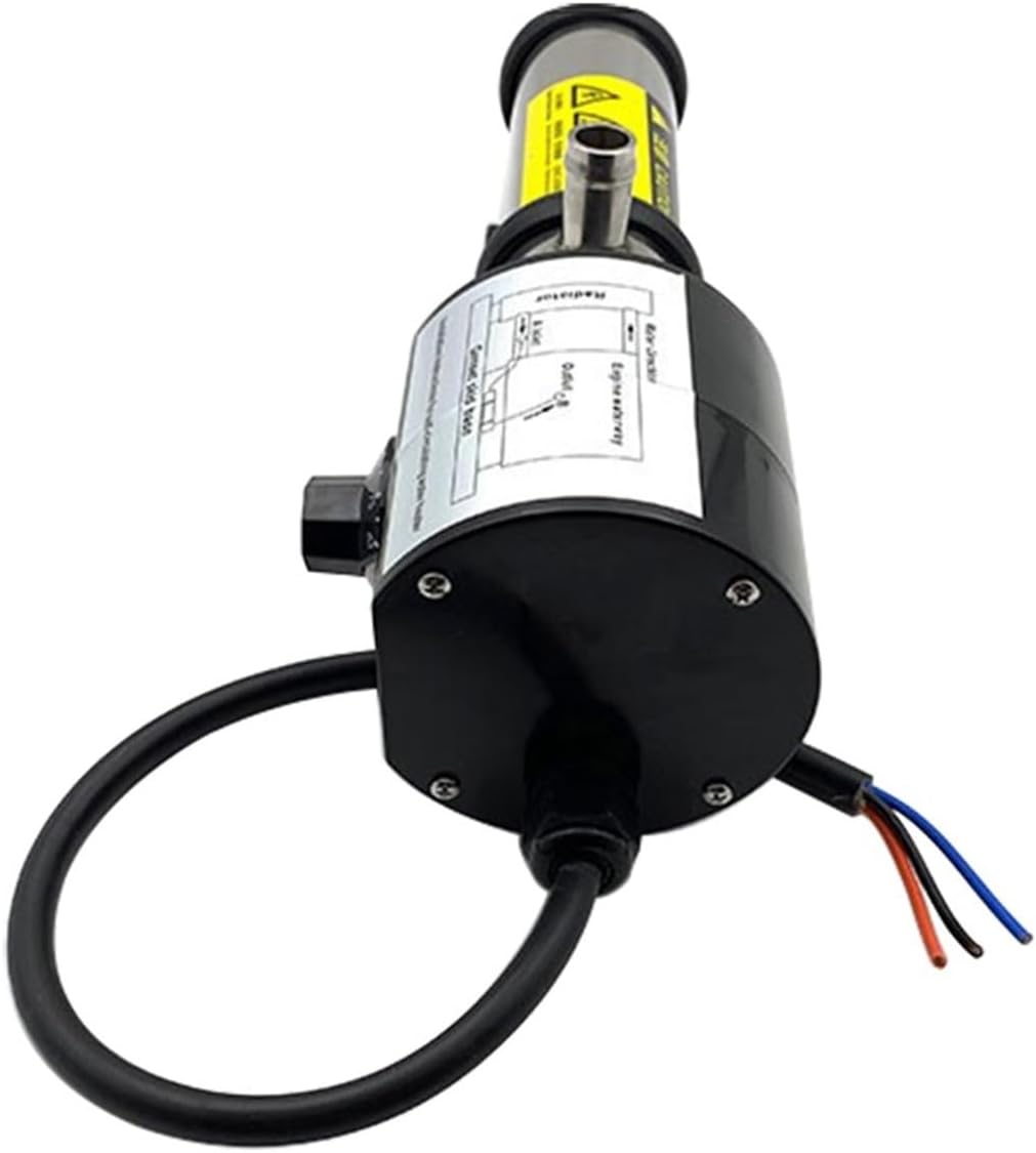 AC Electric Generator Water Heater Engine Heater Adjustable Stainless Steel Coolant Preheater Water Jacket Heater(3KW)