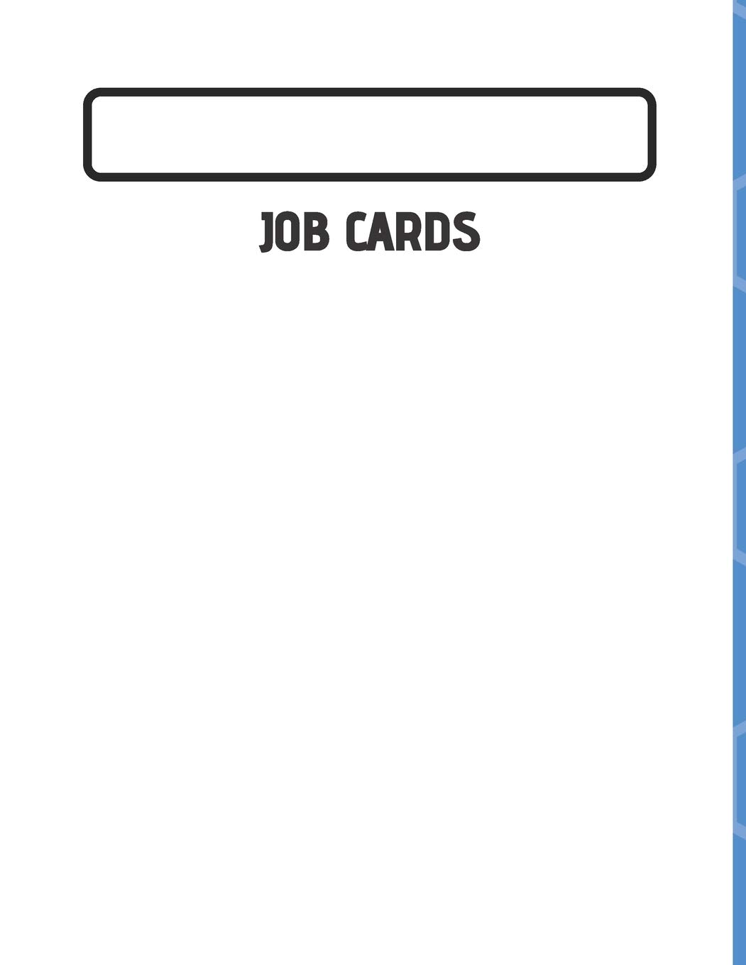 JOB CARD: SERVICE, MECHANIC, TECHNICIAN JOB CARD BOOK