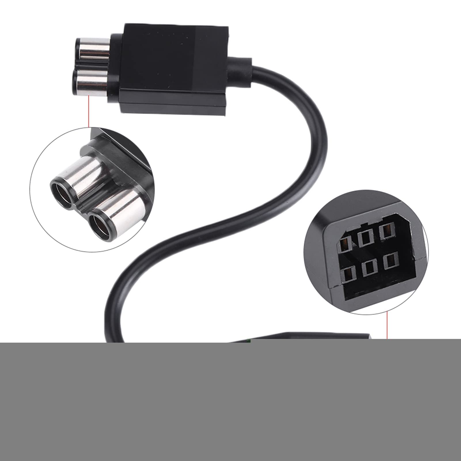 BEBUSINGOTO Cavo Adattatore CA Convertitore Di Alimentazione A 2 Porte Compatibile Con Xbox 360 E Xbox 360 Slim Jikaix 88832000