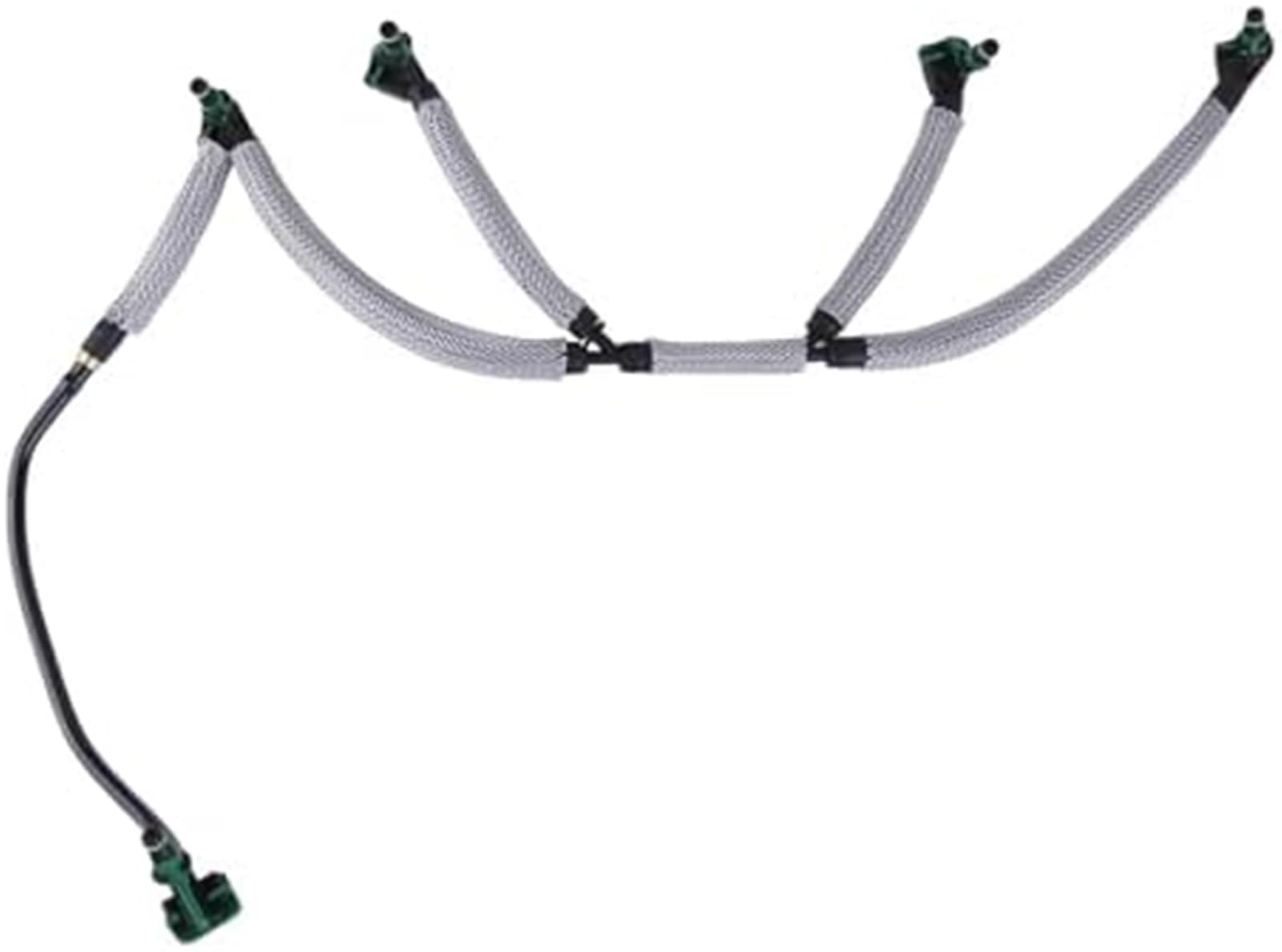 Tubo de retorno de fugas del inyector de combustible compatible con 2.0. Reemplaza 9844585580, 9674231880, 1872025, DS7Q-9K022-BA, DS7Q9K022BA. Tubo de retorno de combustible para automóvil