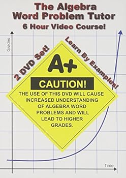 DVD The Algebra Word Problem Tutor - 2 DVD Set - 6 Hour Course - Learn By Examples! Book