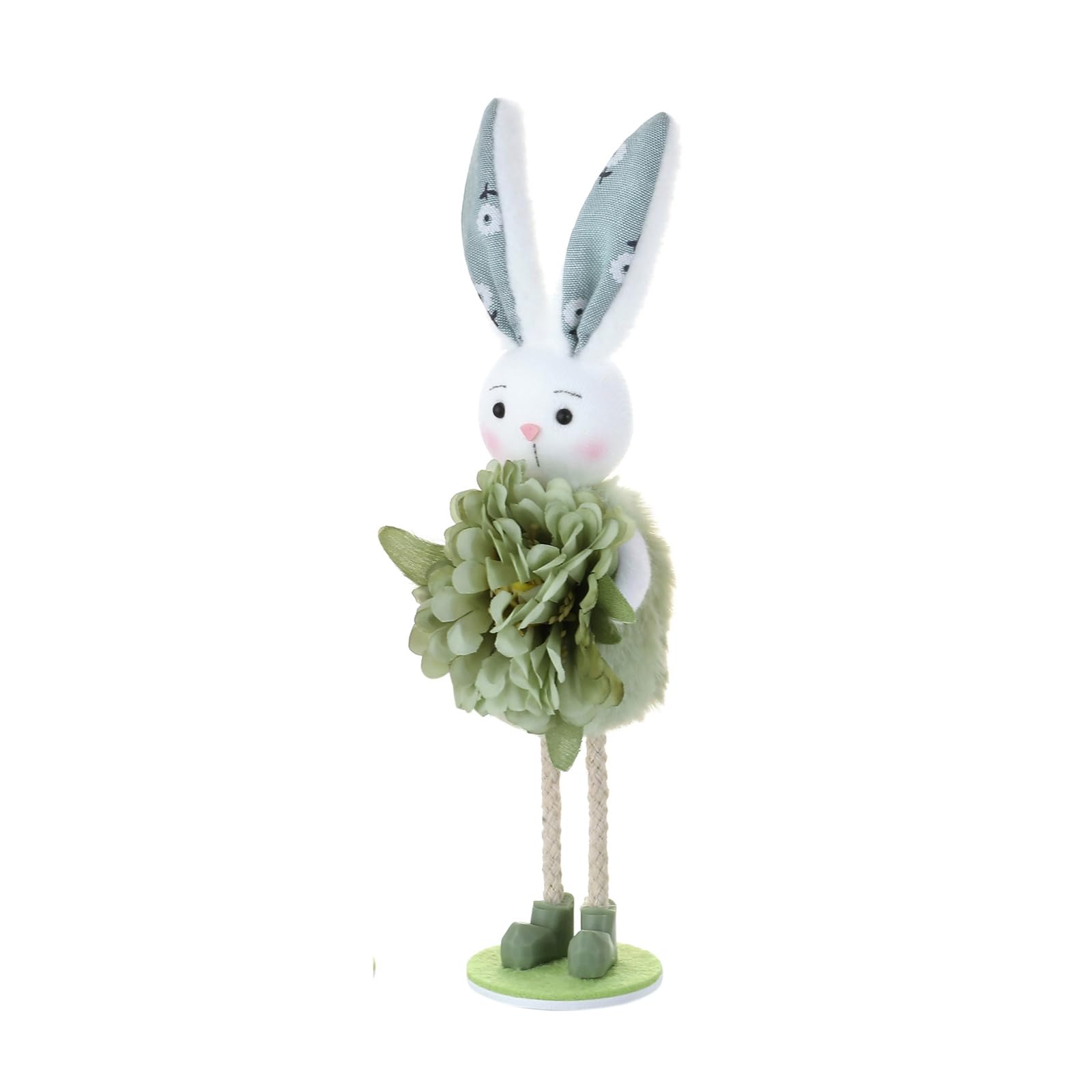 Jazuaiao Holiday Hare Ornament Colorful Easter Hare Figurine for Tabletop Mantels Shelf Garden Display Festival Celebration Kids Decoration