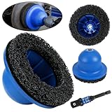 Radnabenschleifer,Radnabenschleifer Auto,Nabenschleifer mit 1/2 Vierkantantrieb,Innen-Ø 90 mm, Außen-Ø 150 mm,Für Felgenpflege,Felgenwechsel,Rostentfernung