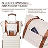 COOLIFE-Travel-Duffel-Bag-Weekend-Bag-with-Trolley-Sleeve-Cabin-Bag-40x20x25-for-Ryanair-Airlines-Dry-Wet-Seperated-Sports-Gym-Bag-Carry-On-Bag-for-Women-Men-Sports-Bag-White COOLIFE Travel Duffel Bag, Weekend Bag with Trolley Sleeve, Cabin Bag 40x20x25 for Ryanair Airlines, Dry & Wet Seperated Sports Gym Bag Carry On Bag for Women Men Sports Bag (White)