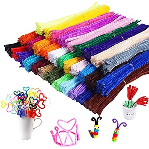 Pipe Cleaners,1600 Pieces Pipe Cleaners Crafts Pipe Cleaners Craft Supplies in 32 Colors Chenille Stems for Home and School DIY Art Crafts (0.23 x 11.8 Inches) Cover