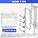 UPGRADE 2 Packs 240356402 Refrigerator Door Bin Replacement, Length 12.8 inch Compatible Frigidaire Door Shelf, Top 2 shelves on Refrigerator side, LFSS2612TF0 AP2549958 FGUS2642LF2 Shelves etc