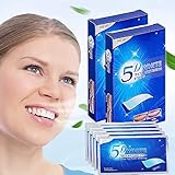 White Stripes, Teeth Whitening Bleaching Zähne zu Einfachen Aufhellen Zähne mie Teeth Whitening Strips für Schnelles Entfernen Aller Flecken und Sie Sich Schnell Weißere Zähne