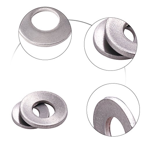 hilitchi 215-pcs m3 - m12 metric 304 stainless steel belleville spring washer assortment set