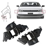 Pair Left Right Front Bumper Bracket Beam Mount Support Grille Guide Bracket Retainer For VW Jetta 2011-2014 5C6807183 5C6807184