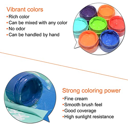 chalk paste chalk paste for silk screen stencils screen printing ink pigment for wood t-shirts fabric chalkboard diy home decor 12 bottles