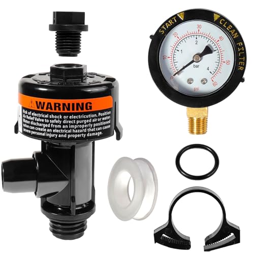 98209800 Manual Air Relief Valve Assembly with Pool Filter Pressu...