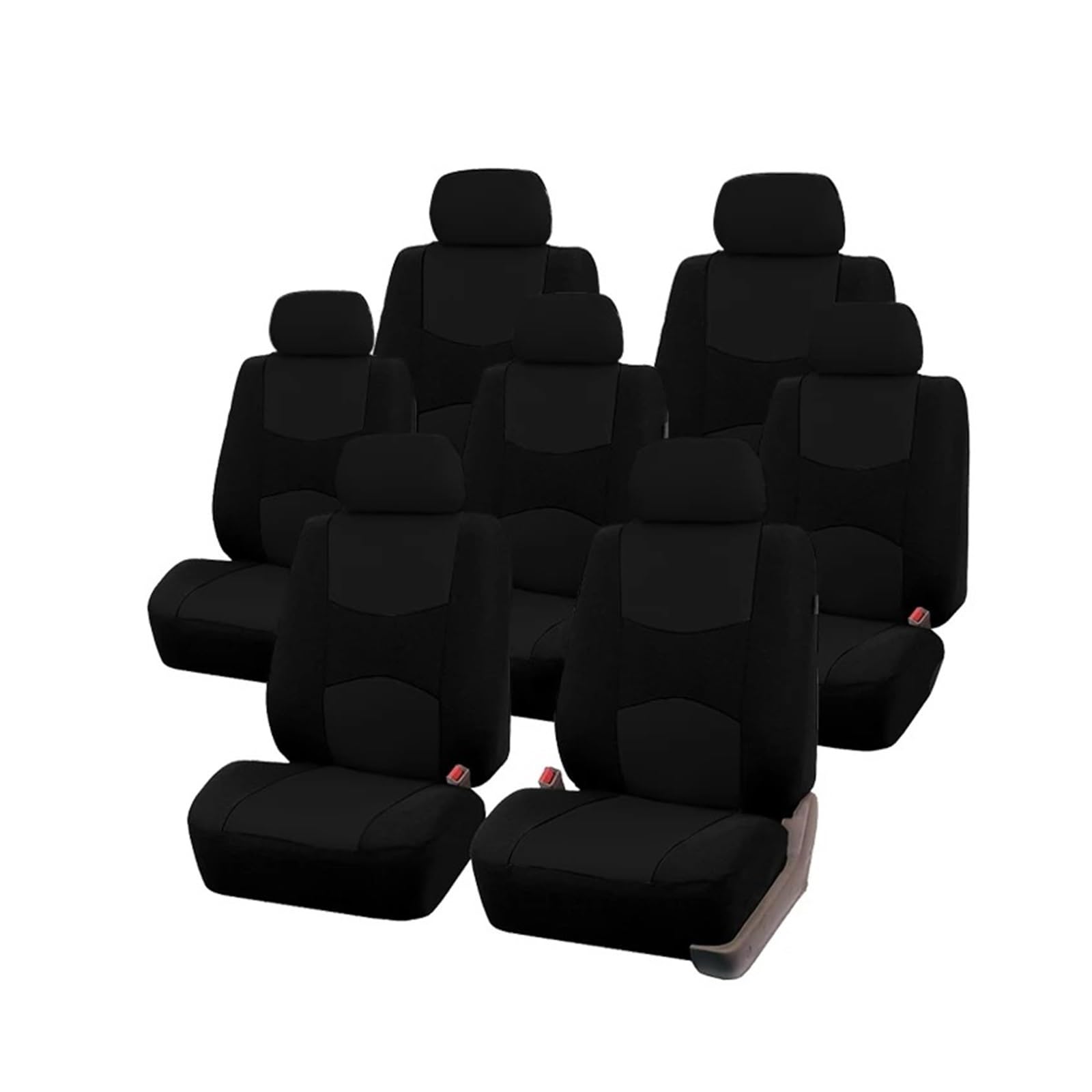 Auto Accessori Coprisedili Per Auto Universali Per 7 Posti, Coprisedili Per Auto/camion 2001, Per Chrysler, Per Voyager Coprisedili auto(7pcs-black)