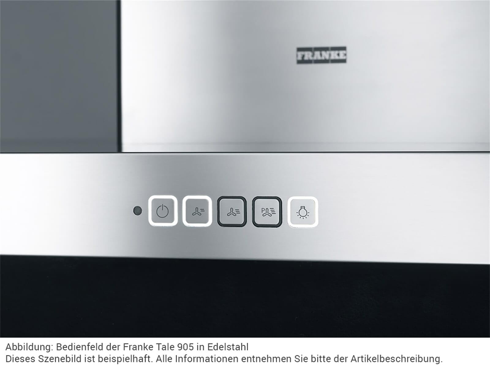 Franke Tale 905 I BK Matt Inselhaube 90 cm Edelstahl Schwarz Matt