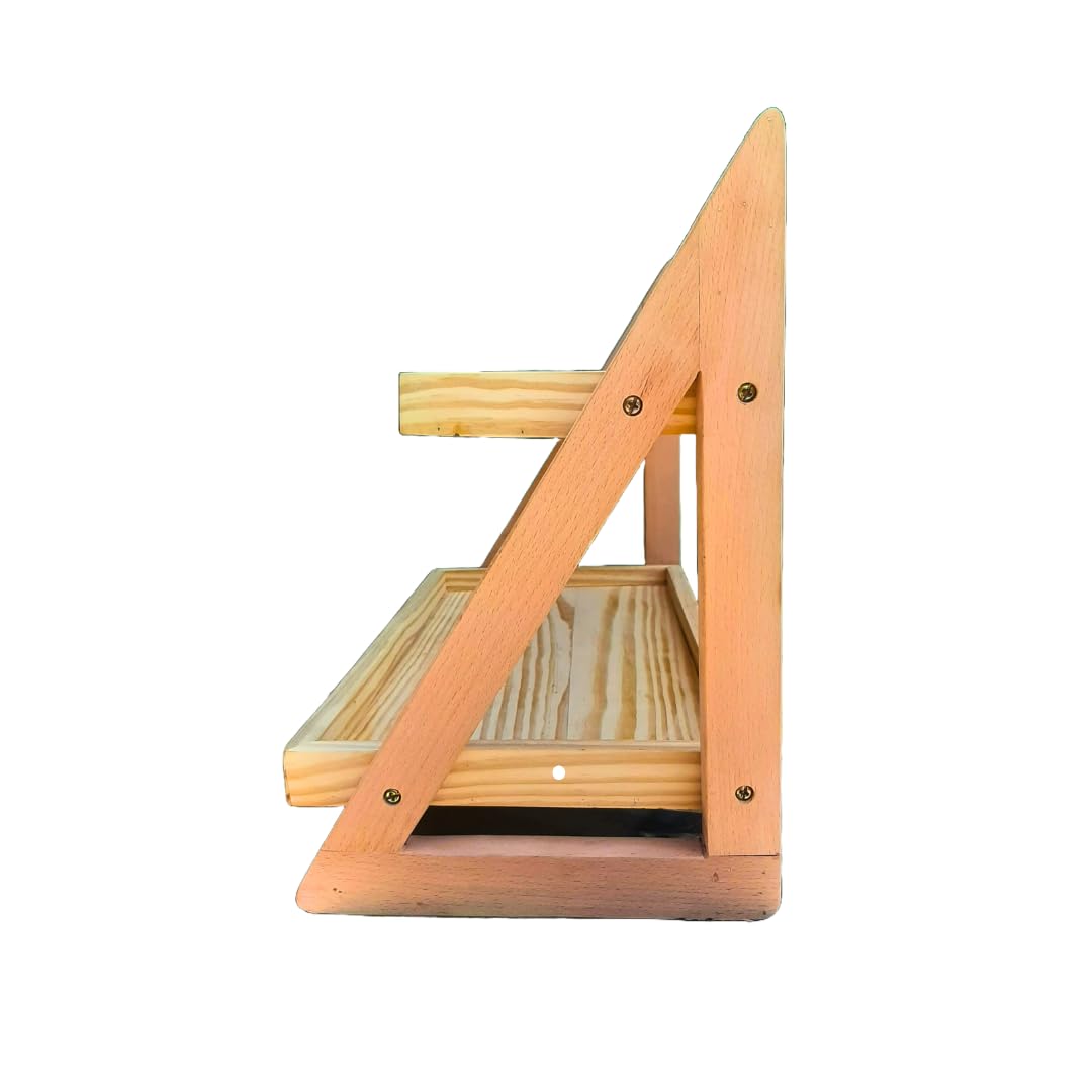 Shy Shy Wooden Storage Rack | Multi-Purpose 2-Tier Organizer for Kitchen, Books, and Decor | Sturdy, Space-Saving, Modern Shelf for Home, Office, and Living Room 1