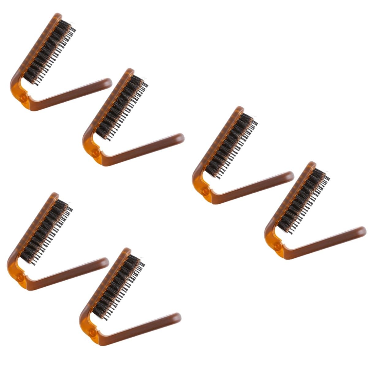 FRCOLOR 6stücke Faltbare Reisehaarbürste Mit Massageborsten Kompakte Haarbürste Für Und Für Unterwegs Und Praktische Haarkämme Für Und Lockiges Haar