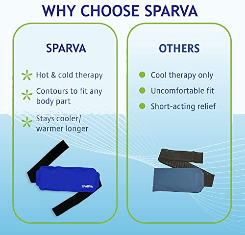 Image of Pain Relief Flexible Ice Pack for Injuries | Hot & Cold Therapy Reusable Gel Pack /Heat Wrap - Great for Back, Waist, Shoulder, Neck, Ankle, Knee and Hip (Large Pack:14 inch X 6 inch)