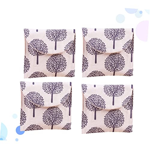 Cabilock 4 Pçs Bolsa De Higiene De Viagem Carteira Feminina Bolsa De Período Bolsa Sanitária Bolsas