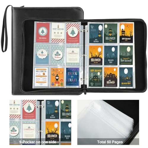 Album Carte, Classeur Carte, Classeur carte Pokémon – album de collection 50 pages, 900 cartes, haute qualité, idéal pour enfants et collectionneurs(Smoothblack) – vue 4